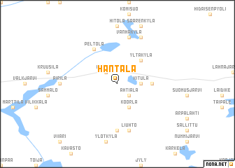 map of Häntälä