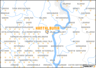 map of Hāntālbunia