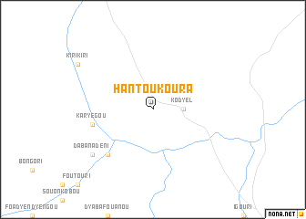 map of Hantoukoura