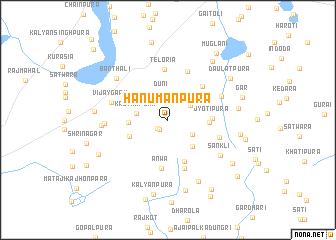 map of Hanumānpura