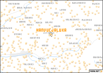 map of Han Vučja Luka