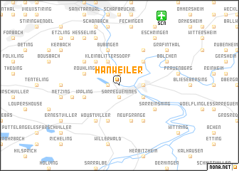 map of Hanweiler