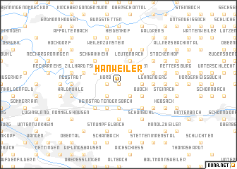 map of Hanweiler