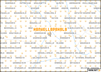 map of Hanwella Pahala