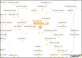 map of Hanwella