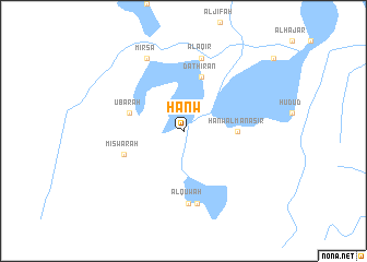 map of Ḩanw