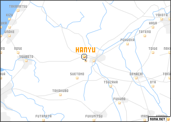 map of Hanyū