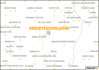 map of Haouâyess Umm Jūrah