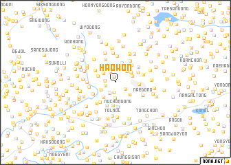 map of Haowŏn