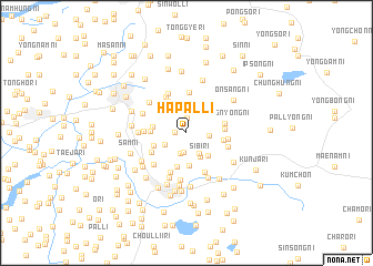 map of Hap\