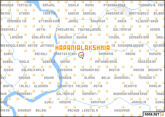 map of Hāpānia Lakshmia