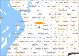 map of Hāpānia