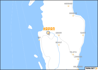 map of Hapan