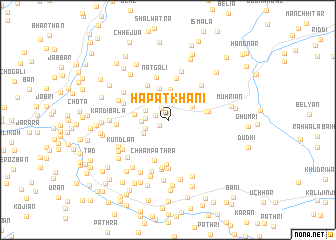 map of Hāpat Khani