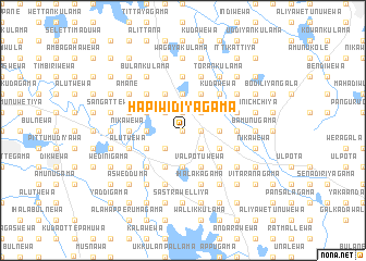 map of Hapiwidiyagama