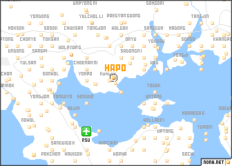 map of Hap\