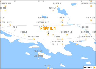 map of Häppilä