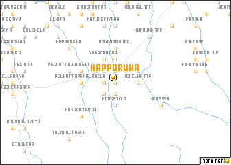 map of Happoruwa