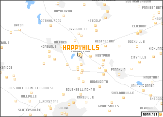 map of Happy Hills