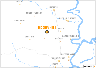 map of Happy Hill