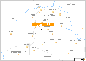 map of Happy Hollow