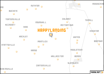 map of Happy Landing