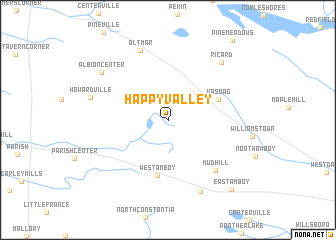 map of Happy Valley