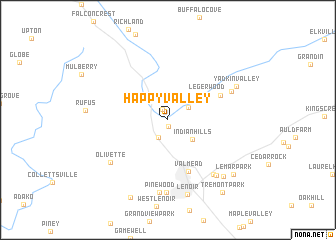 map of Happy Valley