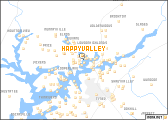 map of Happy Valley