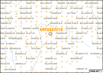 map of Hapudeniya