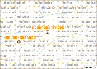 map of Hapugahagedara