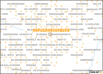 map of Hapugahakumbura