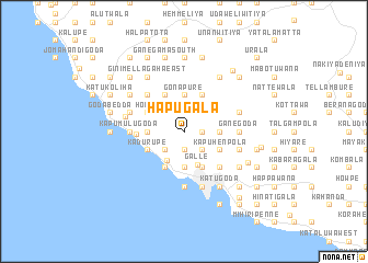 map of Hapugala