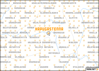 map of Hapugastenna