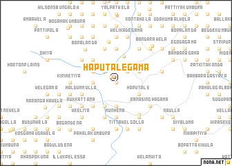 map of Haputalegama