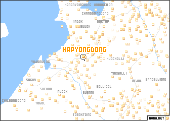 map of Hap\