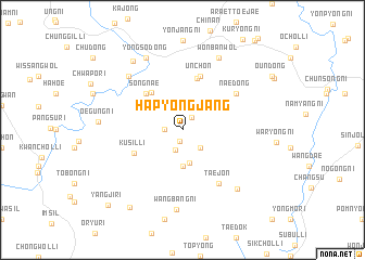 map of Hap\