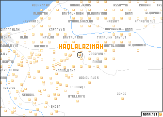 map of Ḩaql al ‘Azīmah