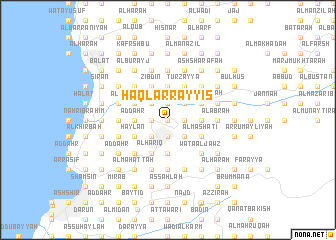 map of Ḩaql ar Rayyis