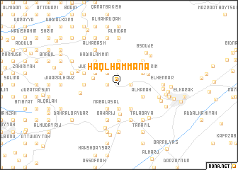 map of Ḩaql Ḩammānā