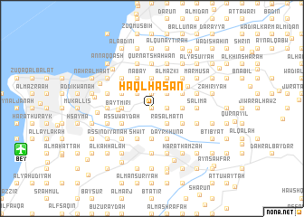 map of Ḩaql Ḩasan