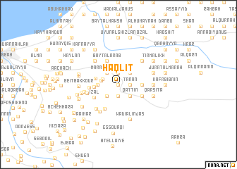 map of Ḩaqlīt