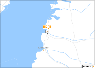 map of Ḩaql
