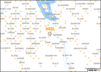 map of Ḩaql