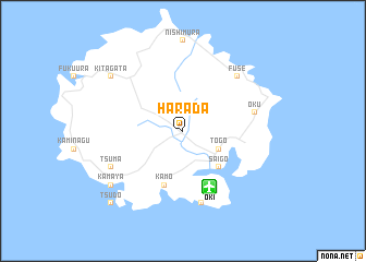 map of Harada