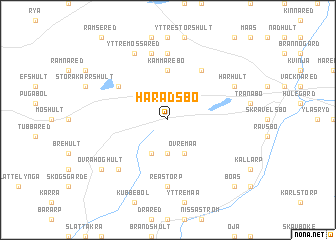 map of Häradsbo