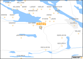 map of Härad