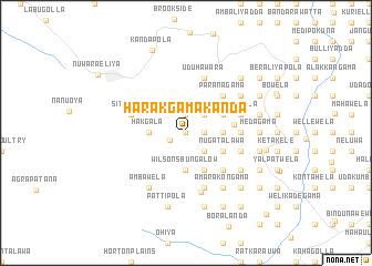 map of Harakgamakanda