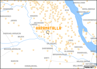 map of Harāma Talla