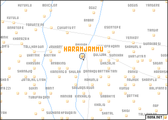 map of Ḩaram Jammū